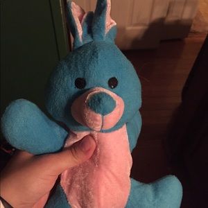 Blue and pink bunny